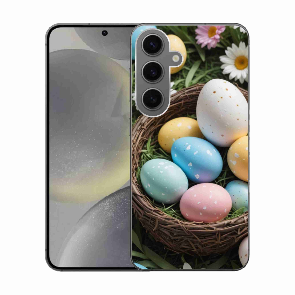 Zselés borítás mmCase Samsung Galaxy S24 - Húsvéti tojások 2