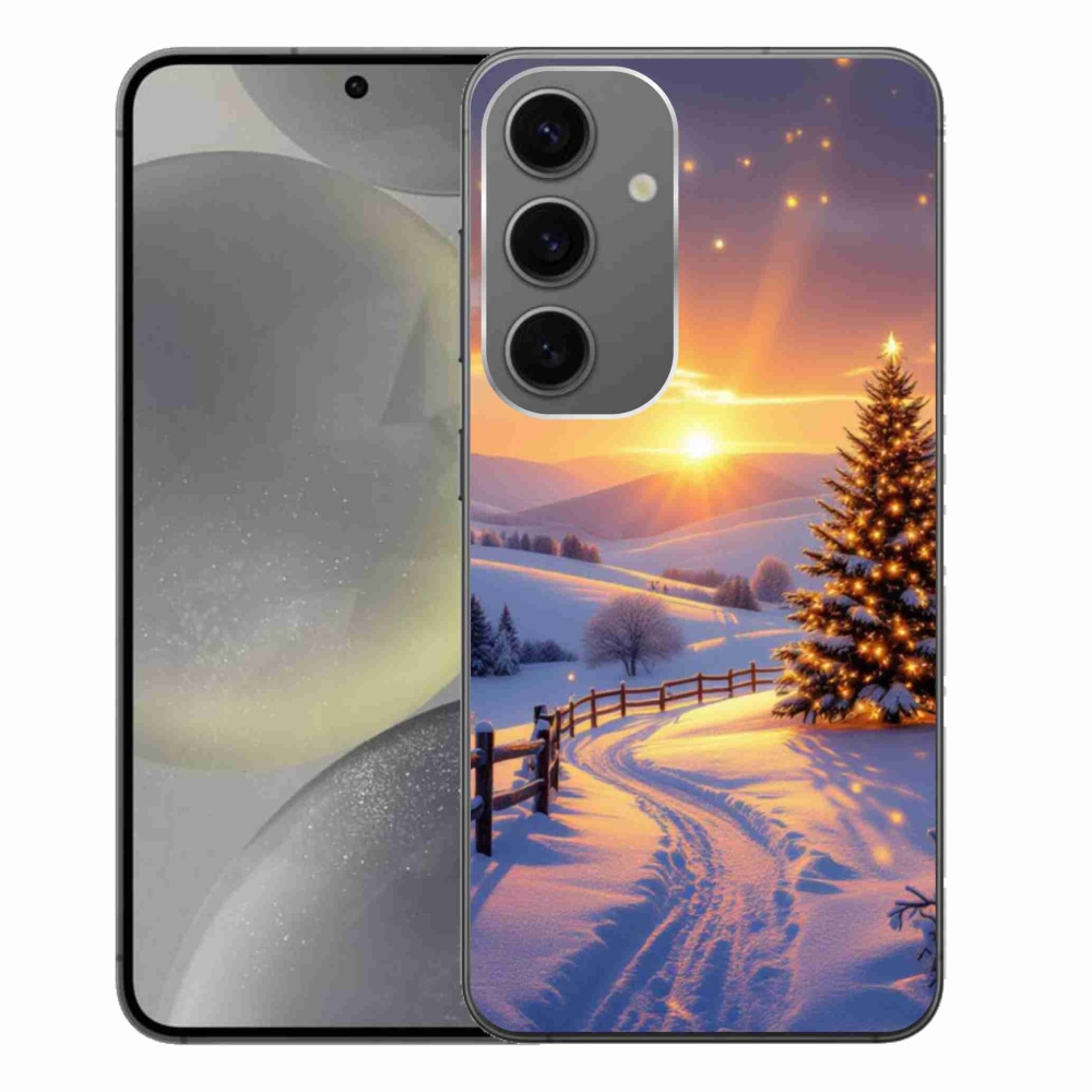 Gél borító mmCase Samsung Galaxy S24+ - téli tájkép