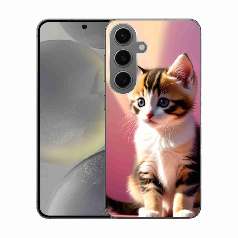 Zselés borítás mmCase Samsung Galaxy S24 készülékhez - kíváncsi cica 2