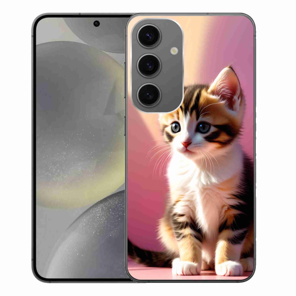 Gél védőhuzat mmCase Samsung Galaxy S24+ készülékhez - kíváncsi cica 2