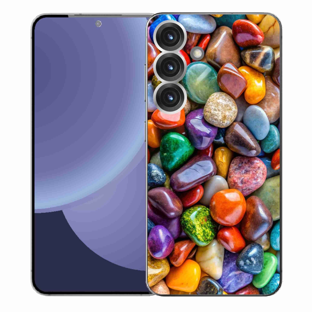 Zselés borítás mmCase Samsung Galaxy S25+ készülékhez - színes strasszkövek