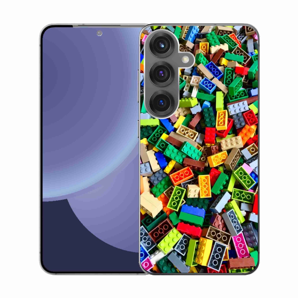 Gél borítás mmCase Samsung Galaxy S25 készülékhez - színes építőkockák