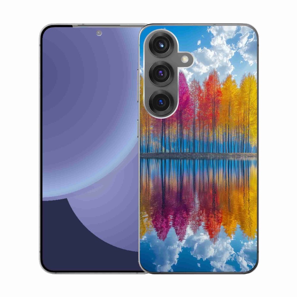 Gél borítás mmCase Samsung Galaxy S25 készülékhez - színes fák