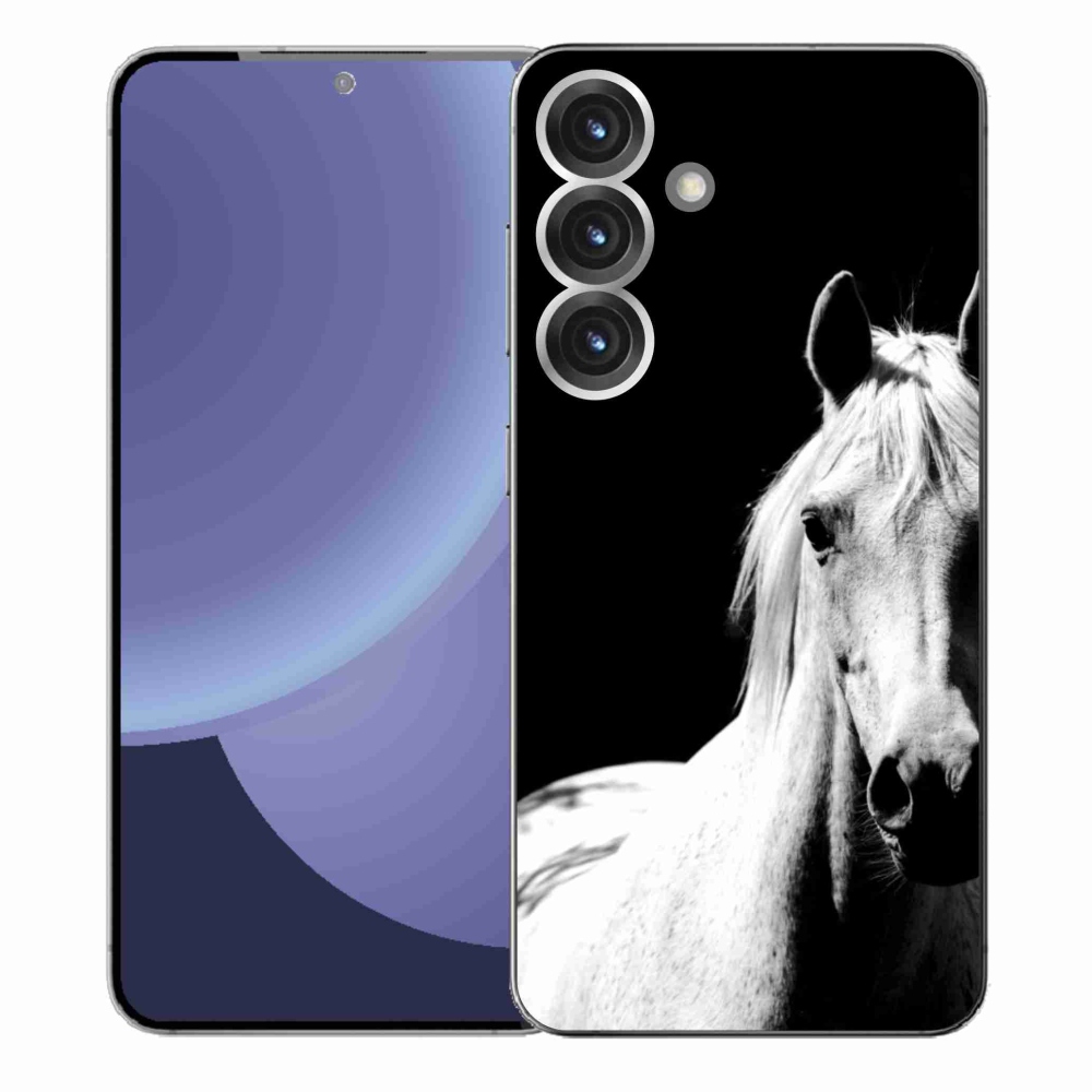 Zselés borítás mmCase Samsung Galaxy S25+ - fehér ló 5
