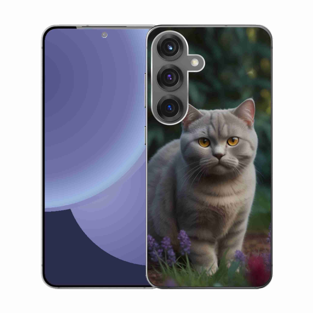 Zselés borítás mmCase Samsung Galaxy S25 készülékhez - brit macska