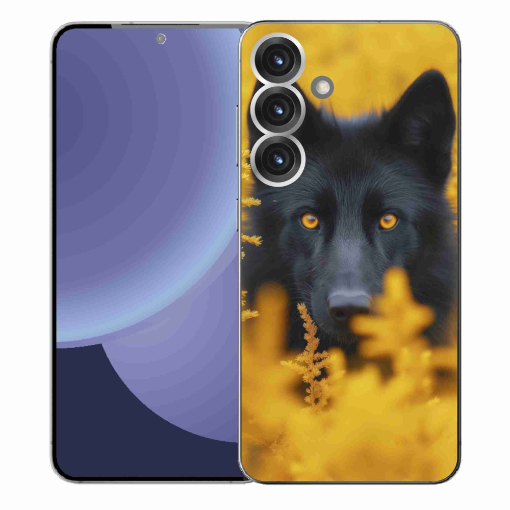 Zselés borítás mmCase Samsung Galaxy S25+ - fekete farkas 2