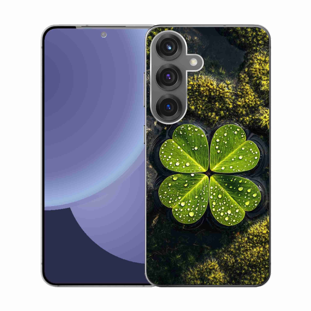 Gél borítás mmCase Samsung Galaxy S25 készülékhez - négylevelű lóhere