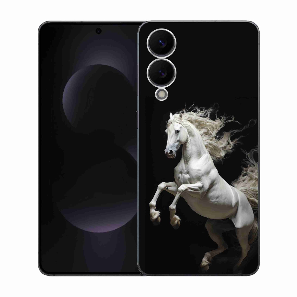 Gél borítás mmCase Samsung Galaxy S25 Edge - fehér ló 4