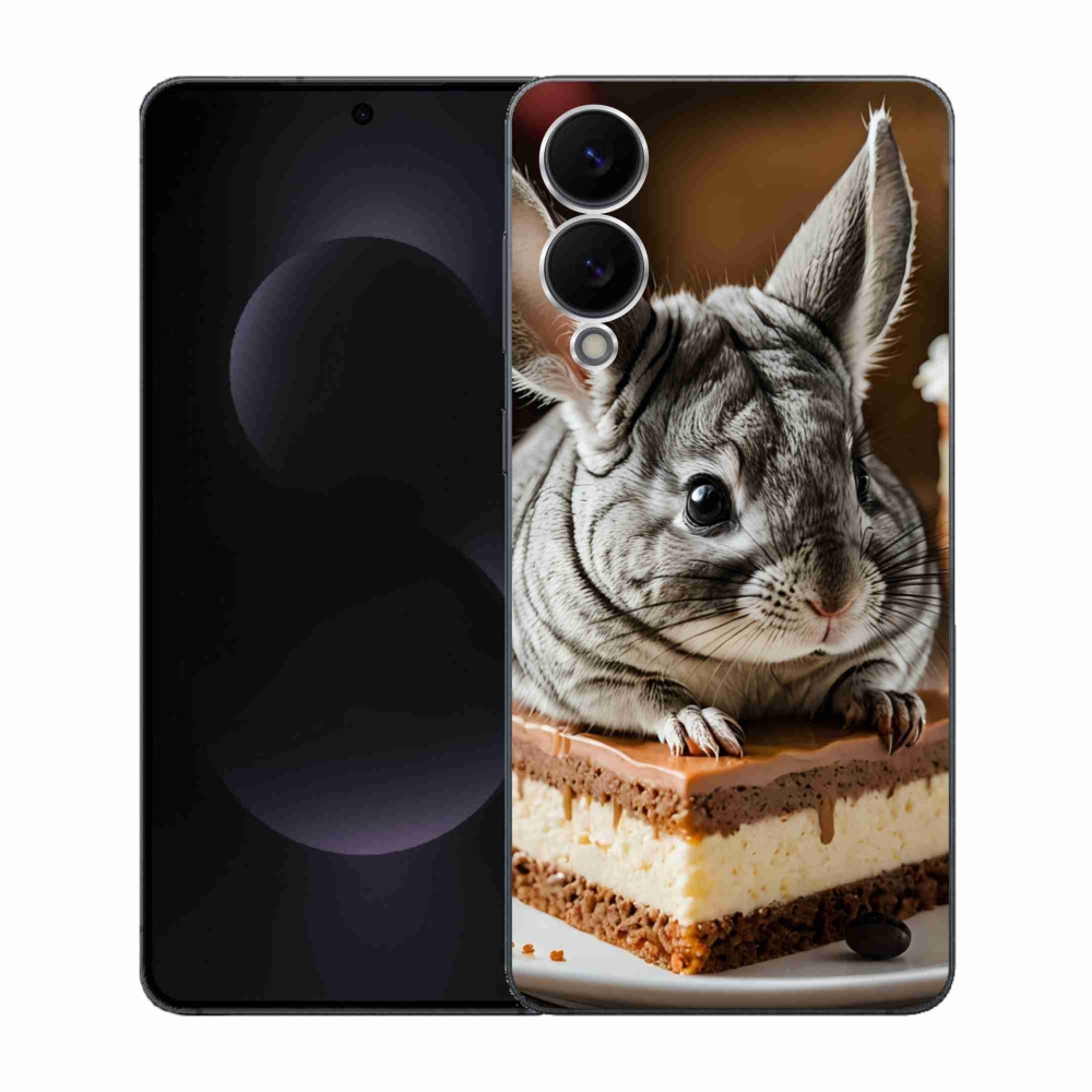 Gél borítás mmCase Samsung Galaxy S25 Edge készülékhez - csincsilla