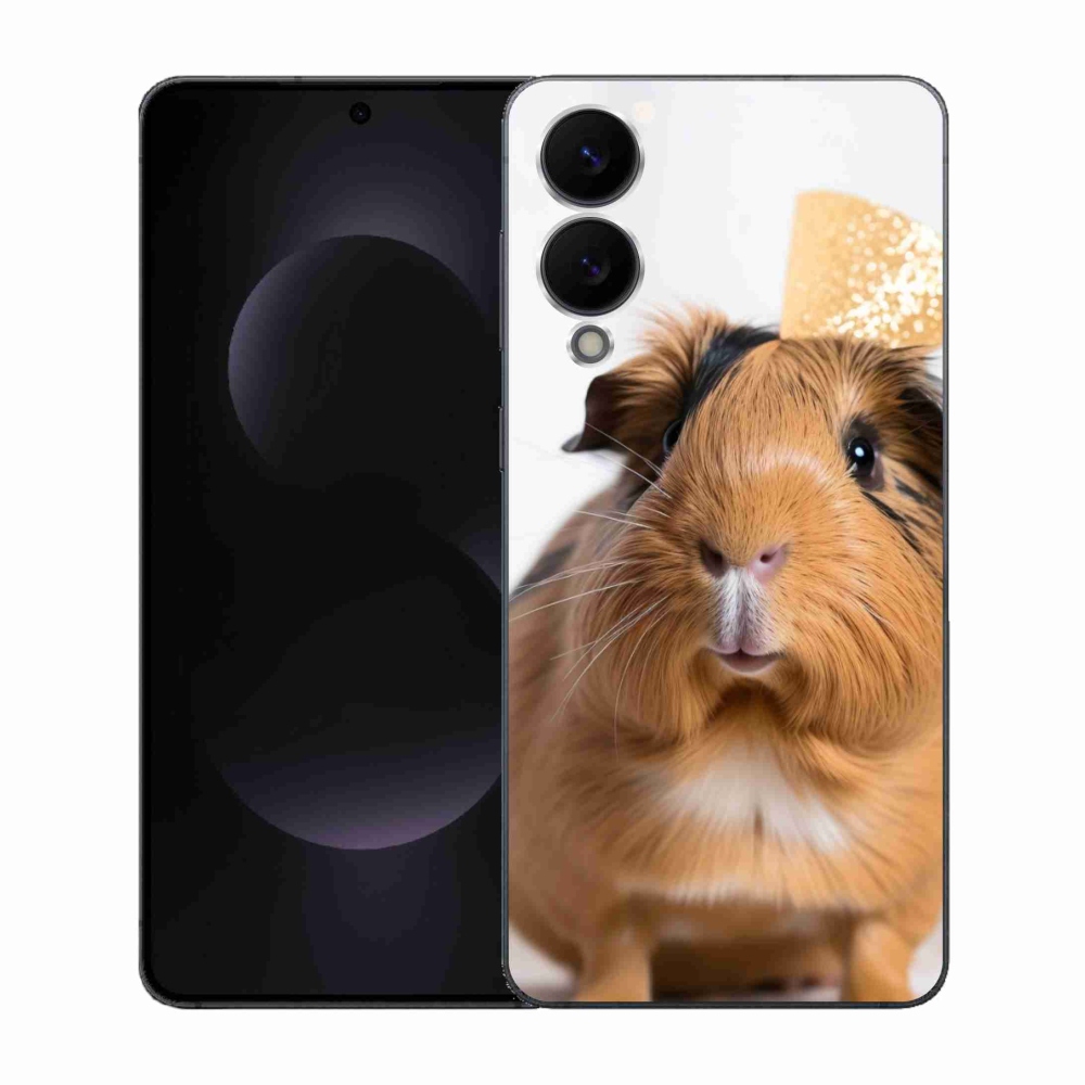 Zselés borítás mmCase Samsung Galaxy S25 Edge készülékhez - barna tengerimalac