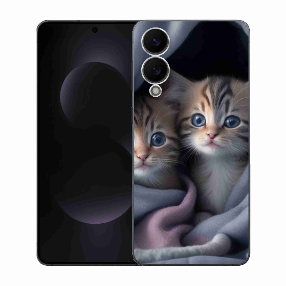 Zselés borítás mmCase Samsung Galaxy S25 Edge készülékhez - cat duo 2