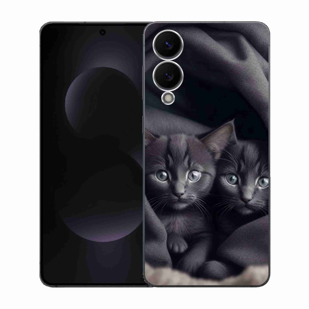 Zselés borítás mmCase Samsung Galaxy S25 Edge készülékhez - cat duo