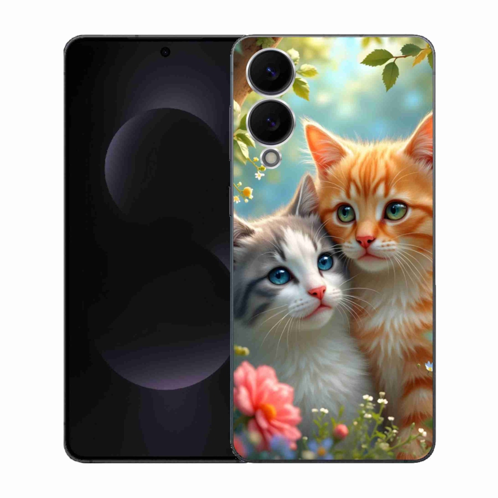 Gél borítás mmCase Samsung Galaxy S25 Edge készülékhez - macskaszerelem 2