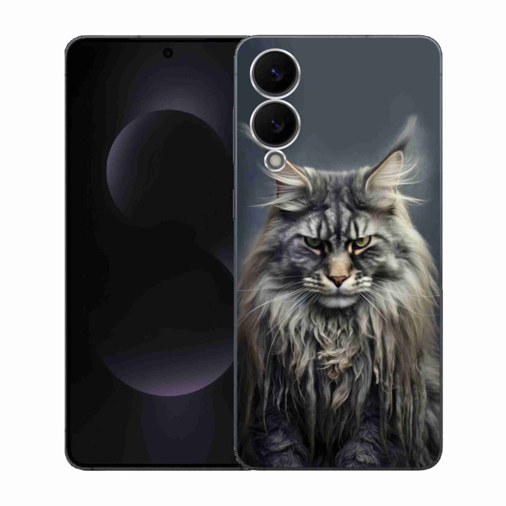 Gél borítás mmCase Samsung Galaxy S25 Edge készülékhez - macskaszem nézet 4