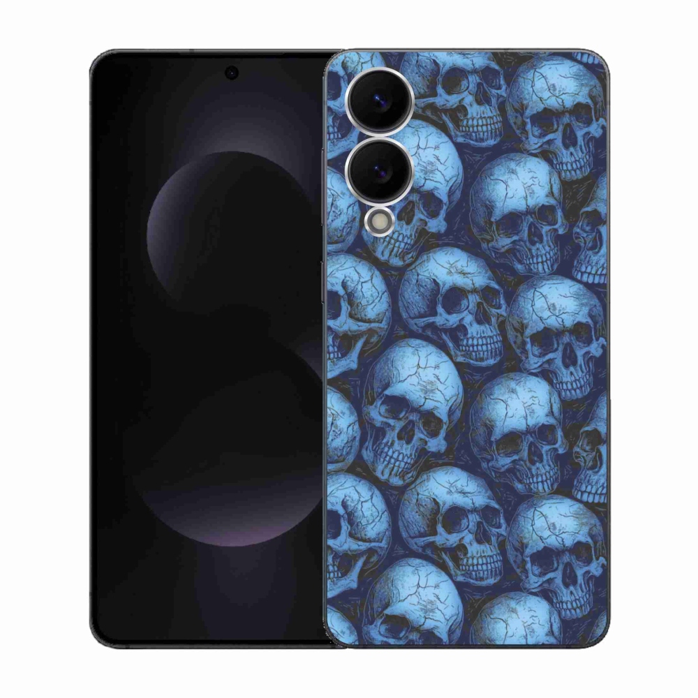 Zselés borítás mmCase Samsung Galaxy S25 Edge készülékhez - koponyák