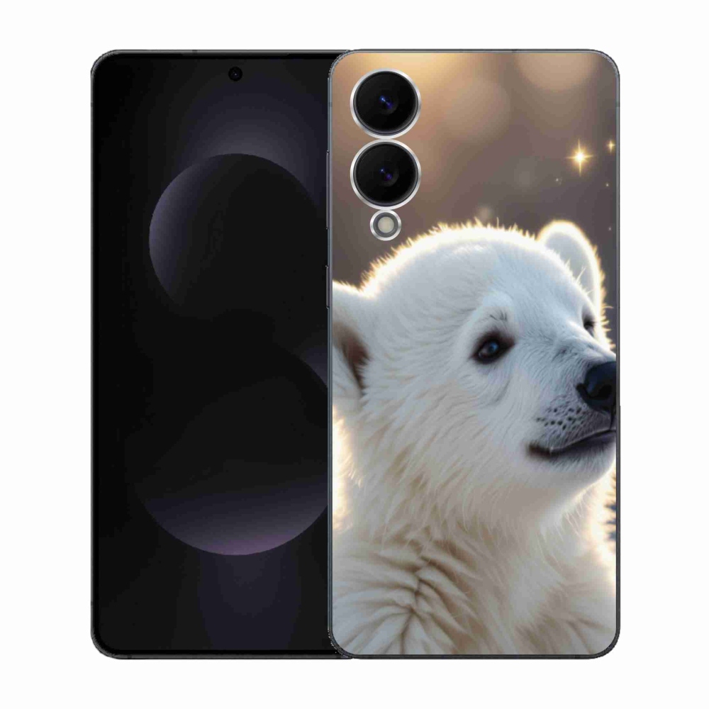 Gél védőhuzat mmCase Samsung Galaxy S25 Edge készülékhez - jegesmedve