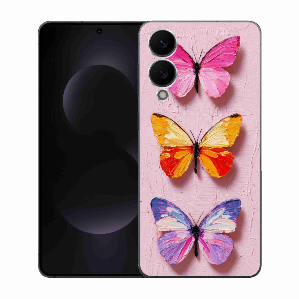 Gél borítás mmCase Samsung Galaxy S25 Edge készülékhez - pillangó szentháromság