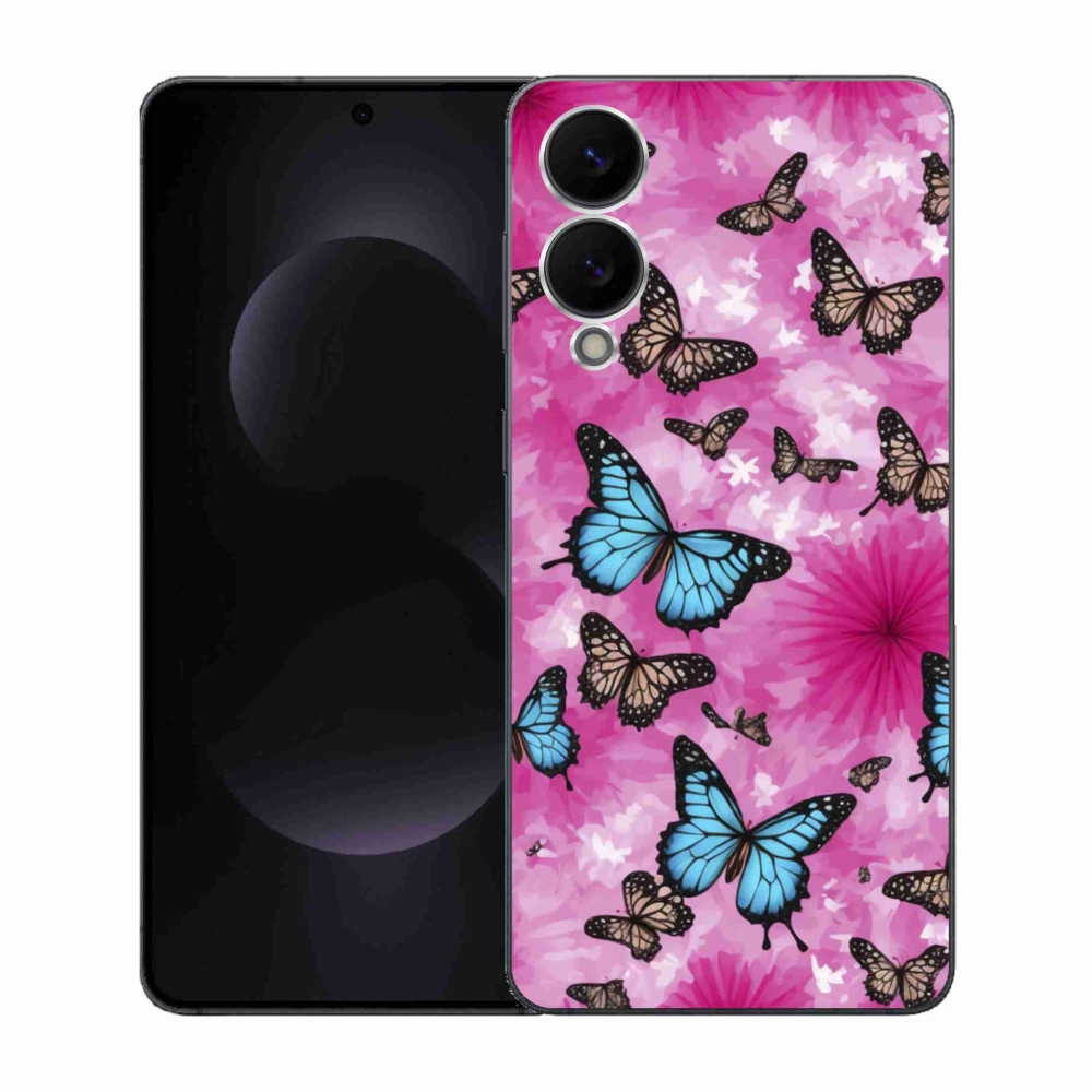 Gél borítás mmCase Samsung Galaxy S25 Edge készülékhez - pillangó kert