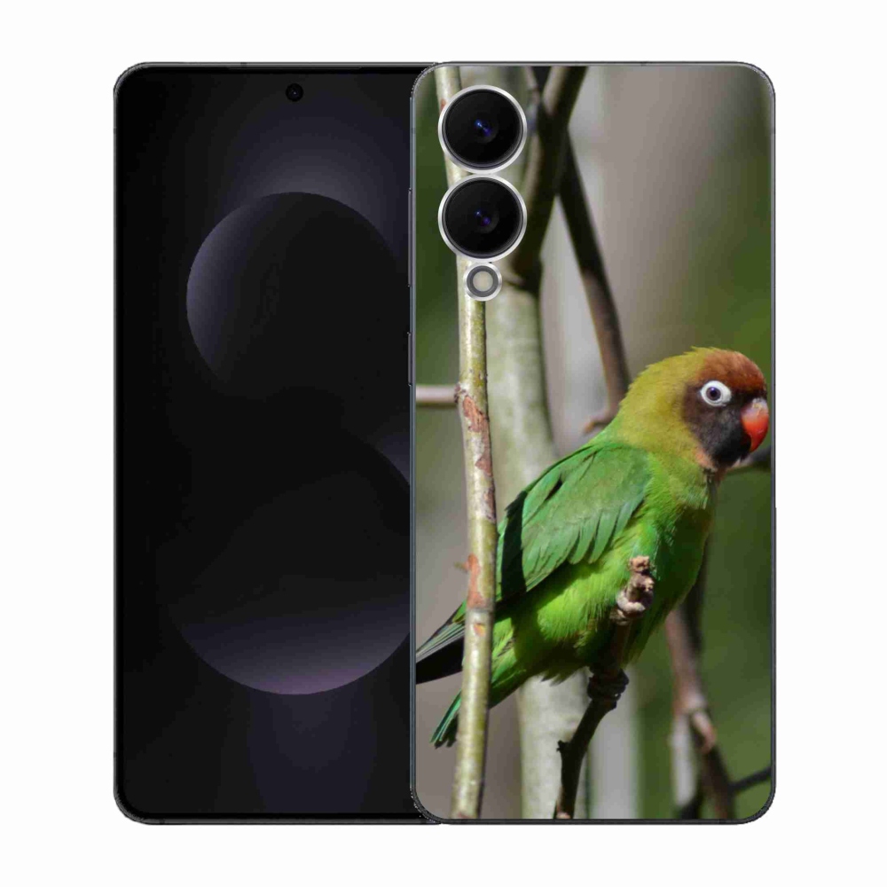 Gél borító mmCase Samsung Galaxy S25 Edge készülékhez - papagáj agapornis