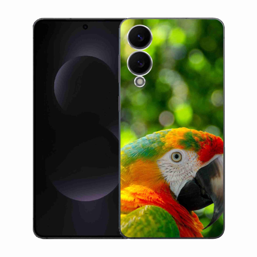 Gél borítás mmCase Samsung Galaxy S25 Edge készülékhez - papagáj ara 3