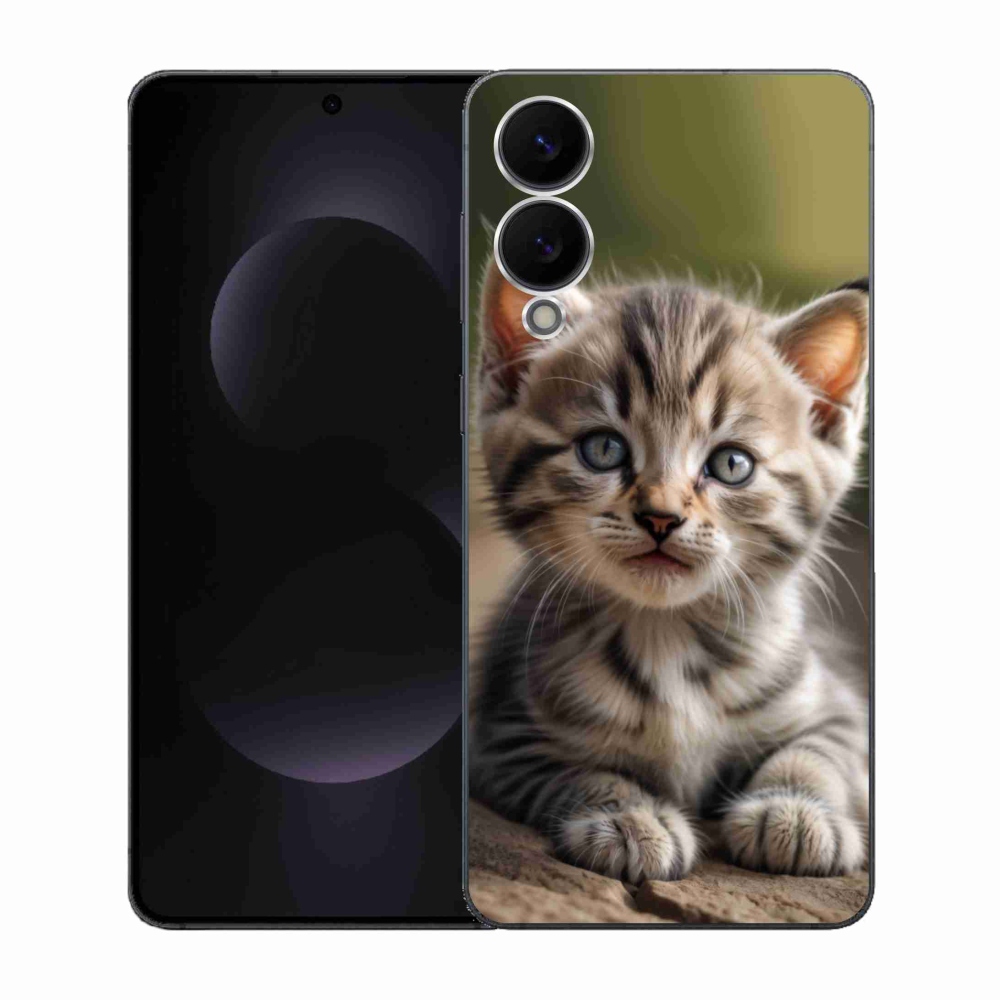 Gél borítás mmCase Samsung Galaxy S25 Edge készülékhez - aranyos cica 9