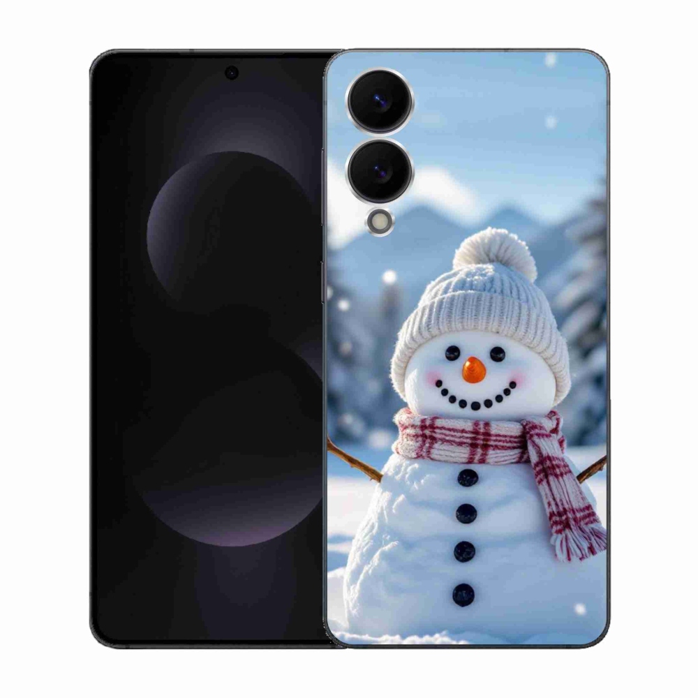 Gél borítás mmCase Samsung Galaxy S25 Edge készülékhez - hóember 3