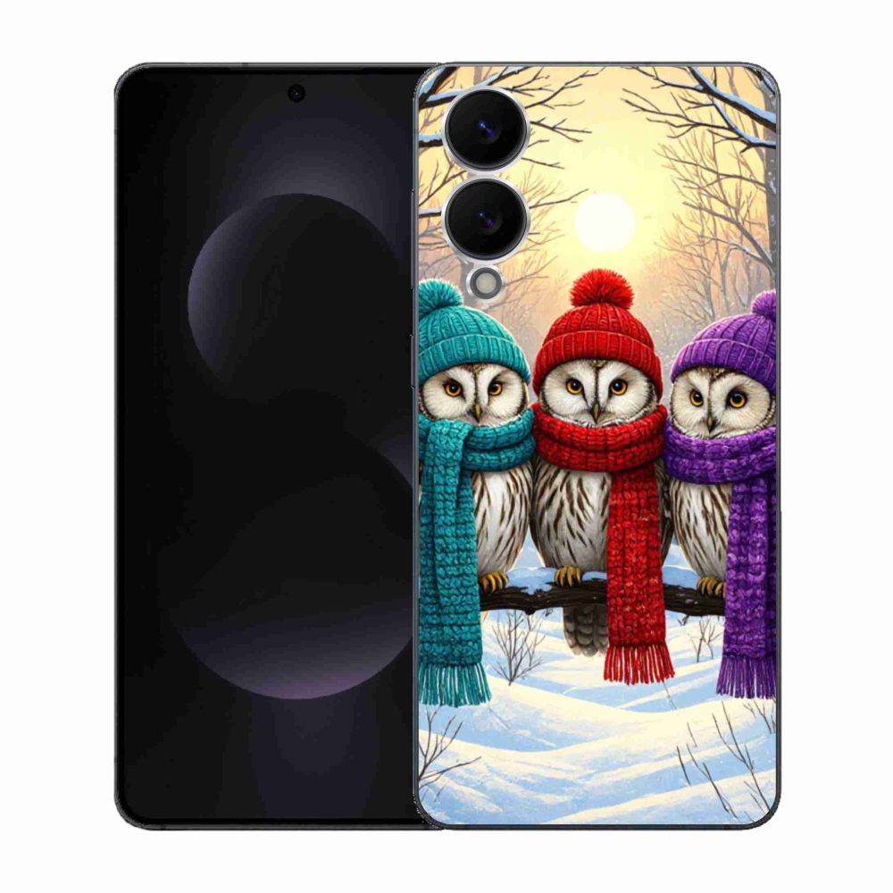 Gél borító mmCase Samsung Galaxy S25 Edge készülékhez - bagoly barátok