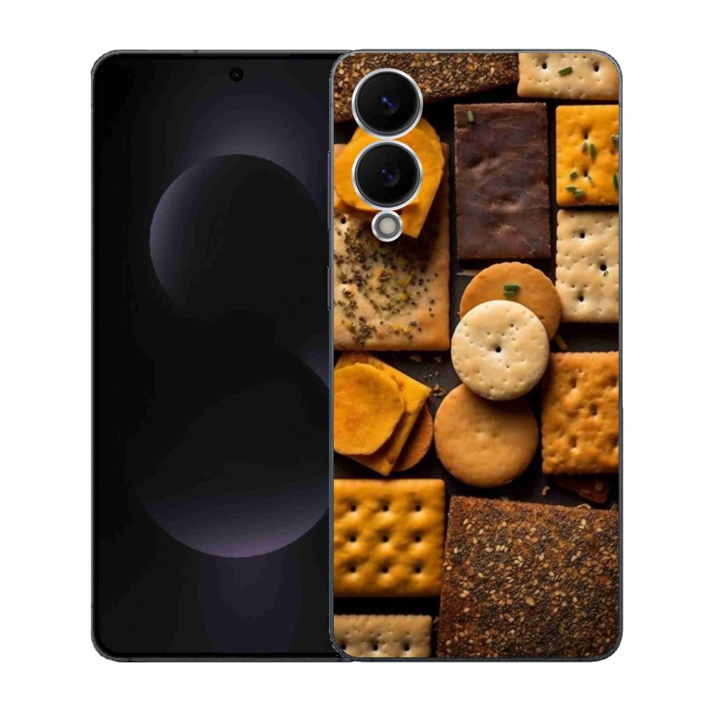 Zselés borítás mmCase Samsung Galaxy S25 Edge készülékhez - kekszek