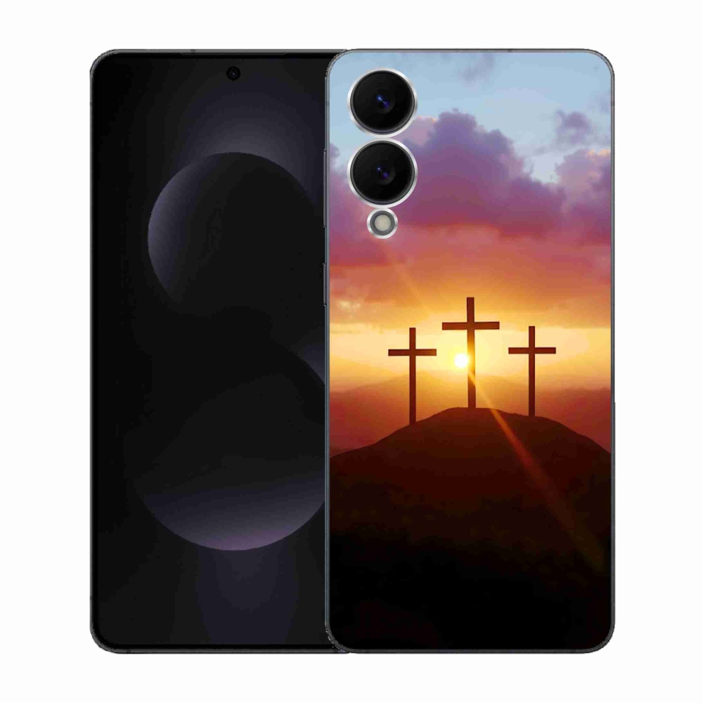 Gél borítás mmCase Samsung Galaxy S25 Edge készülékhez - három kereszt