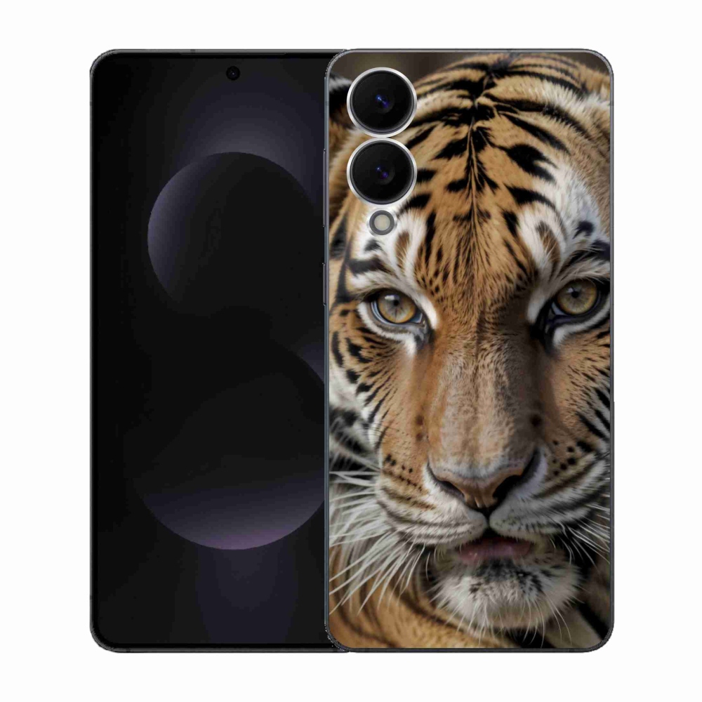 Gél borítás mmCase Samsung Galaxy S25 Edge készülékhez - tigris nézet