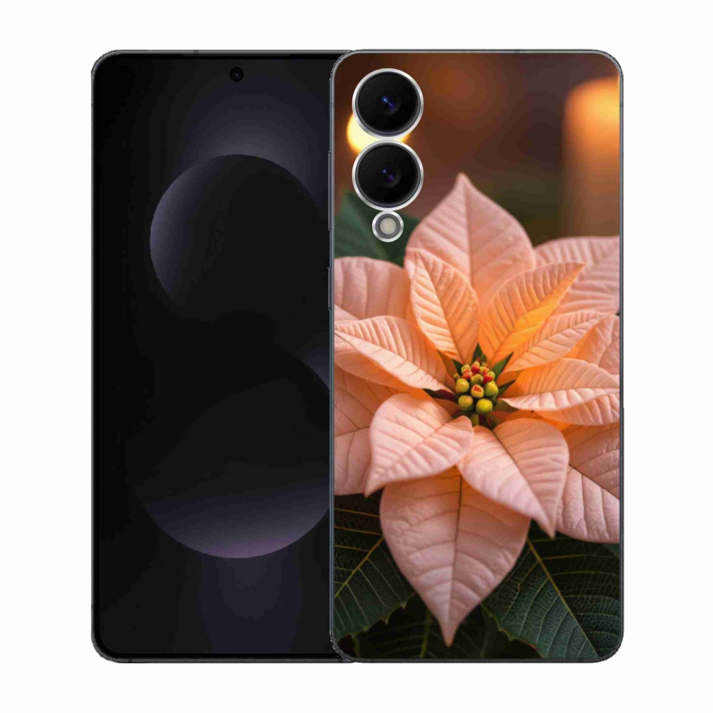 Gél borítás mmCase Samsung Galaxy S25 Edge készülékhez - mikulásvirág