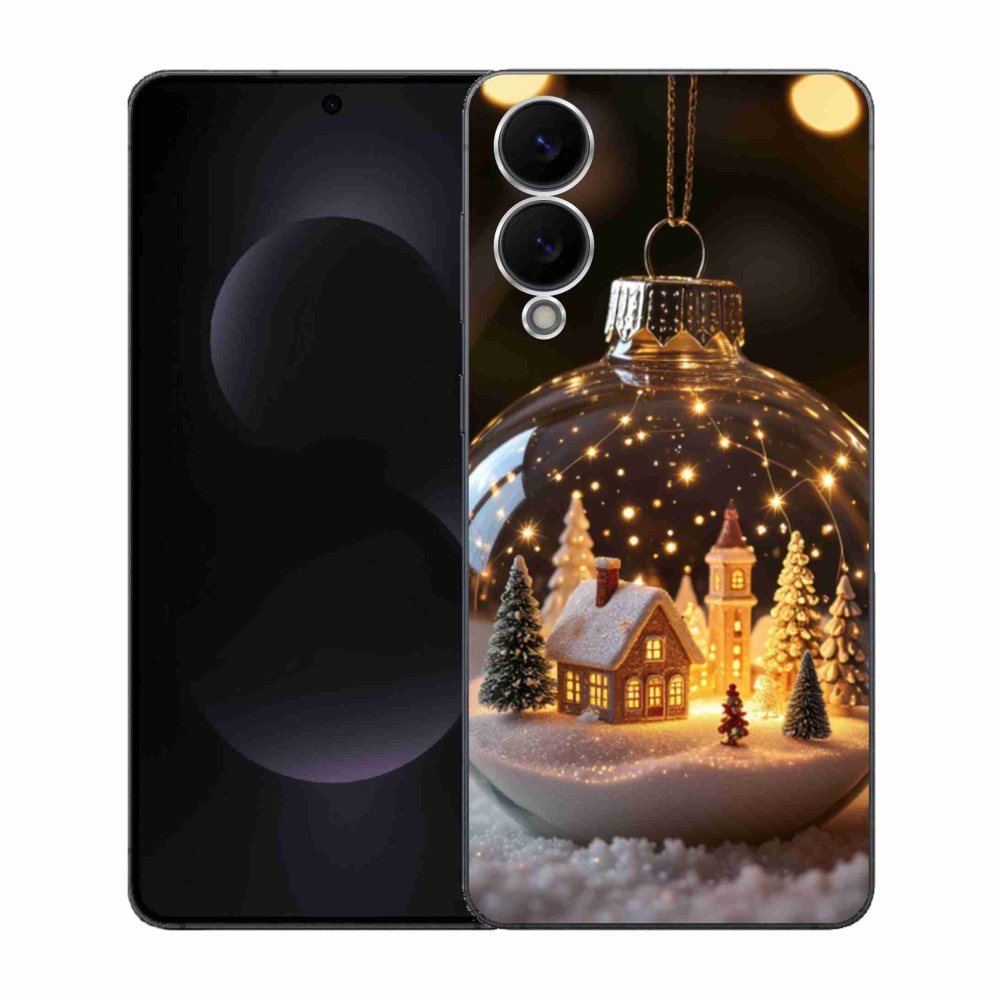 Gél borítás mmCase Samsung Galaxy S25 Edge - Karácsonyi gömbök 3