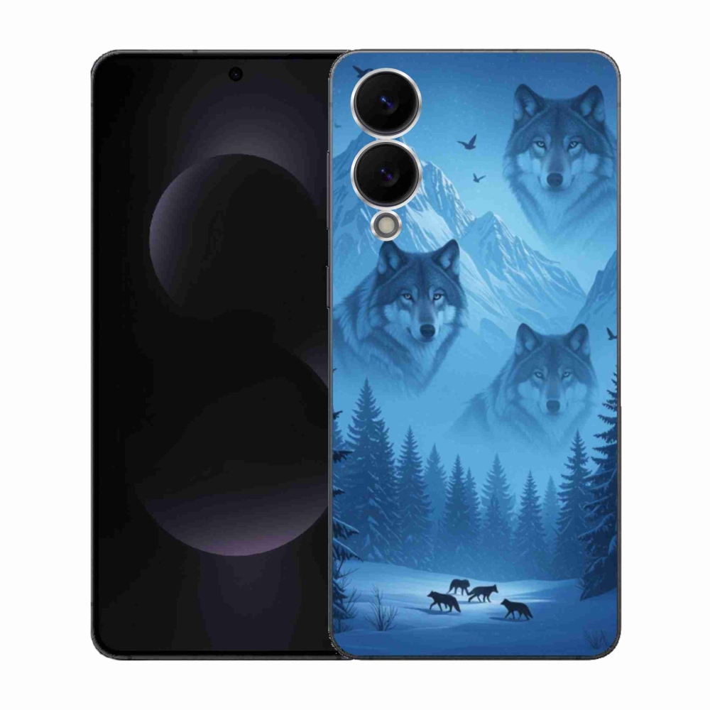 Gél védőhuzat mmCase Samsung Galaxy S25 Edge készülékhez - farkas csomag