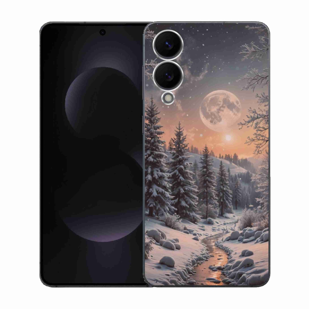 Gél borítás mmCase Samsung Galaxy S25 Edge - téli tájkép 2