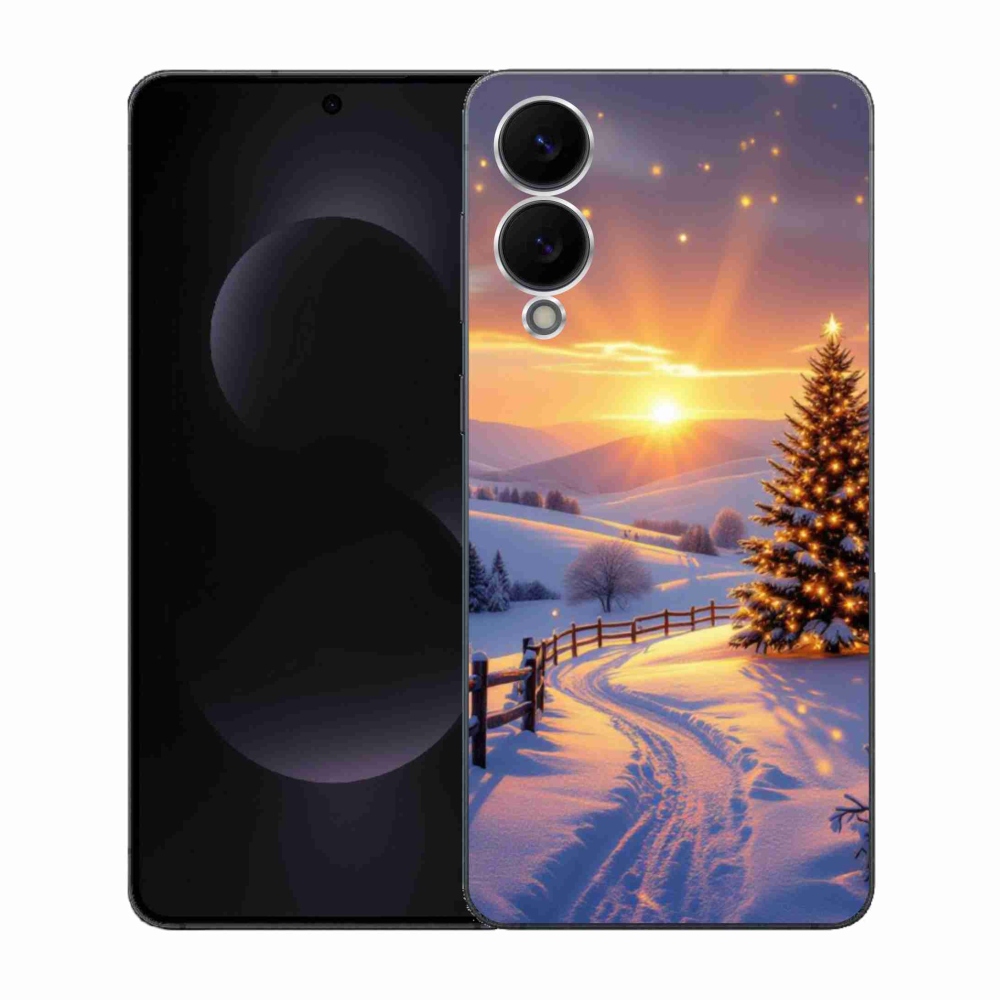 Gél borítás mmCase Samsung Galaxy S25 Edge készülékhez - téli tájkép