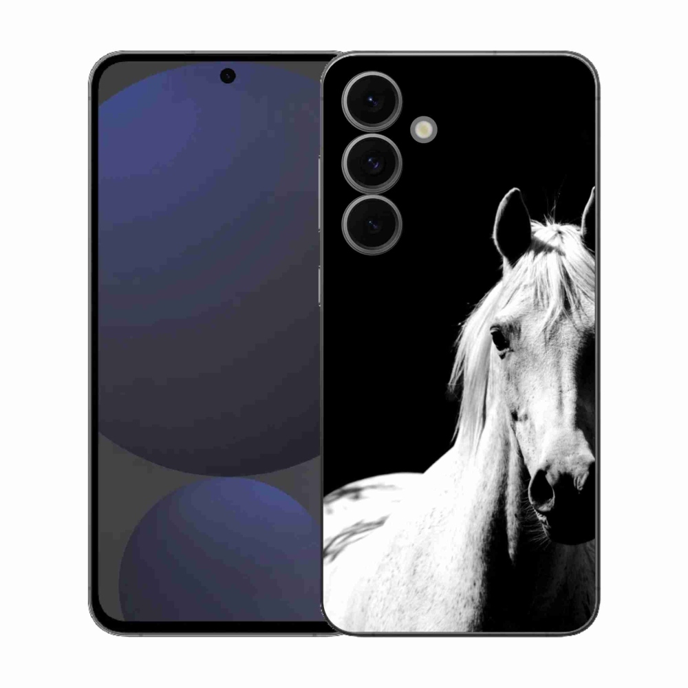 Zselés borítás mmCase Samsung Galaxy S25 FE - fehér ló 5