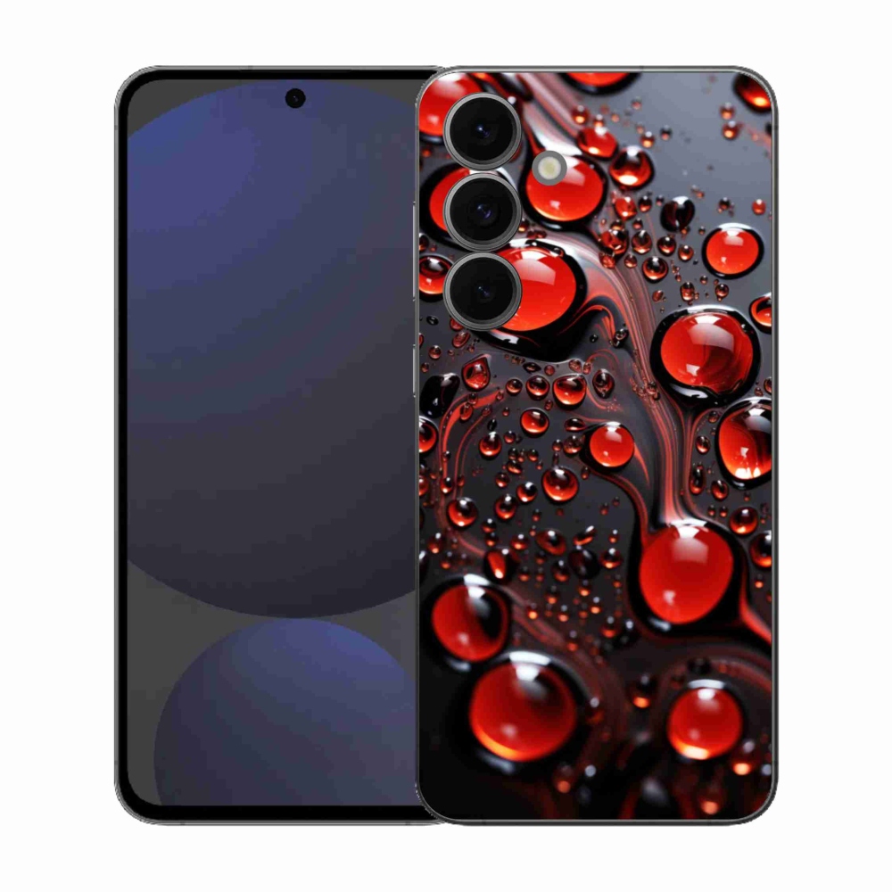 Gél védőhuzat mmCase Samsung Galaxy S25 FE - piros csepp 2