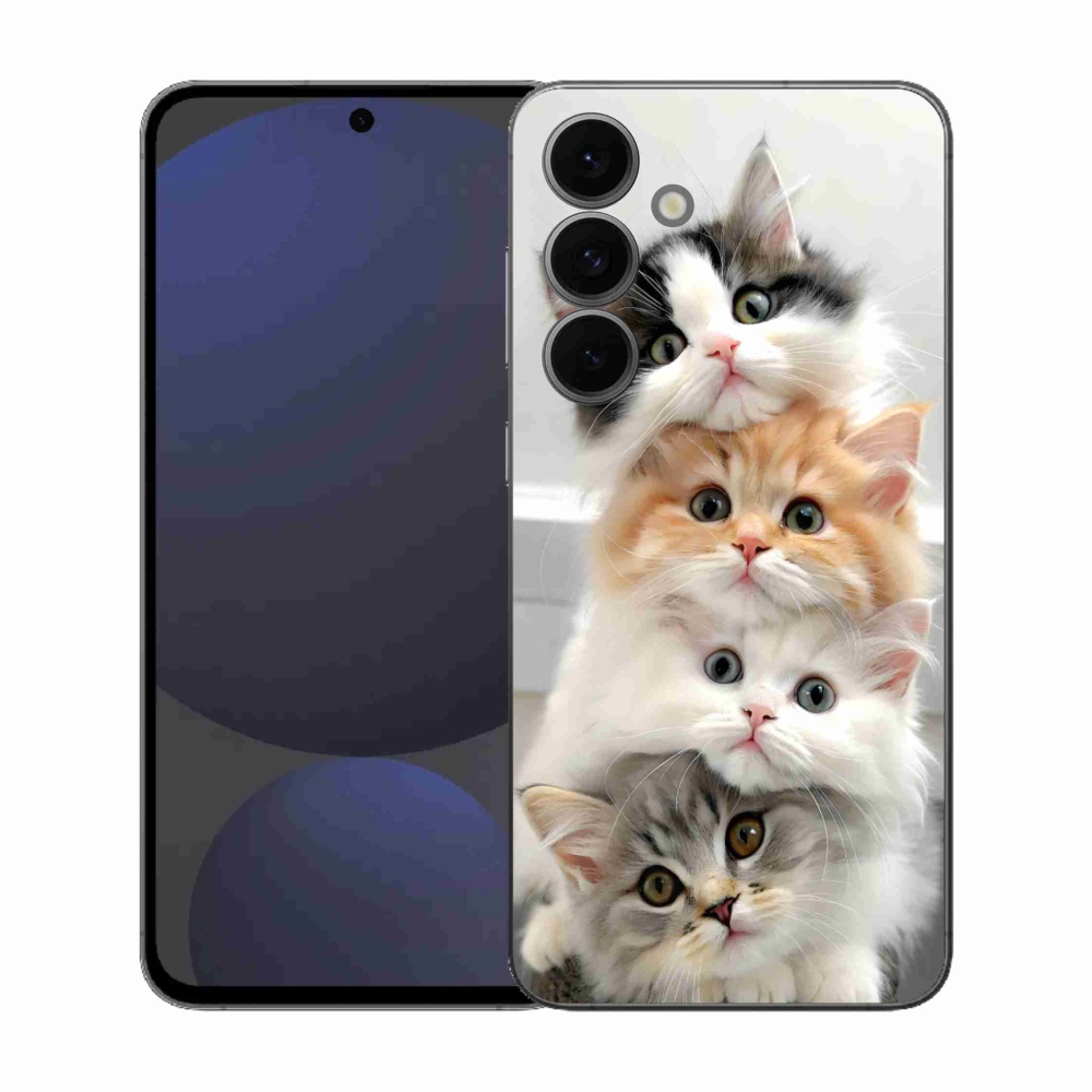 Zselés borítás mmCase Samsung Galaxy S25 FE - macska csoporthoz