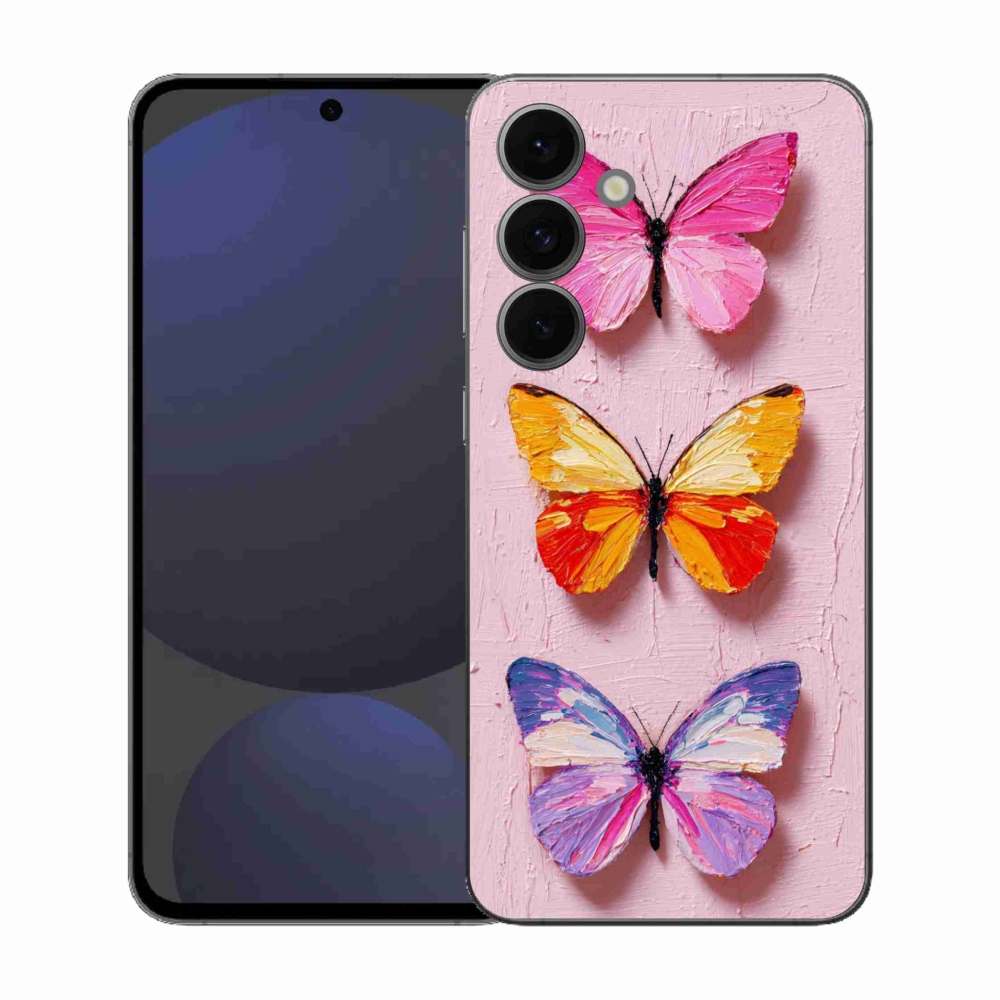 Gél borítás mmCase Samsung Galaxy S25 FE - pillangó szentháromsághoz