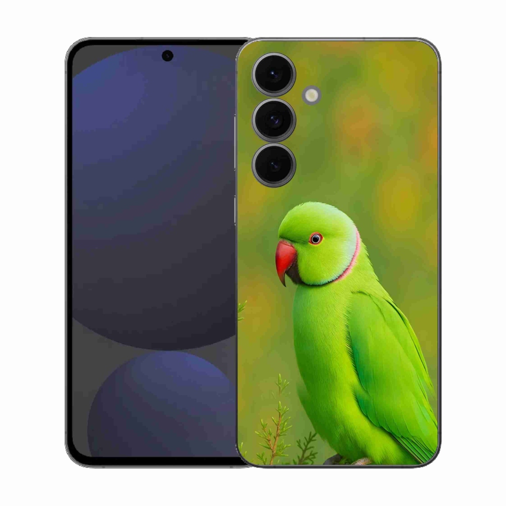 Zselés borítás mmCase Samsung Galaxy S25 FE - papagáj alexandr 2