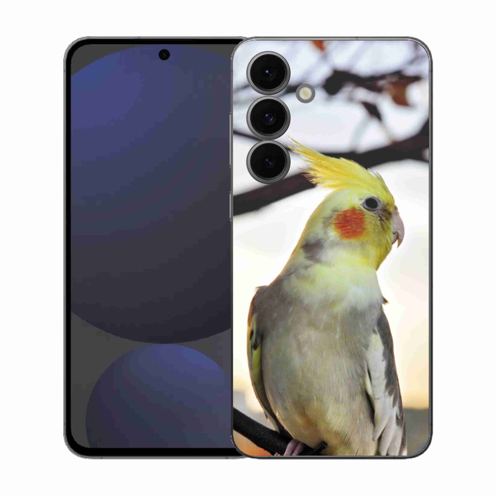 Gél borítás mmCase Samsung Galaxy S25 FE készülékhez - papagáj korela