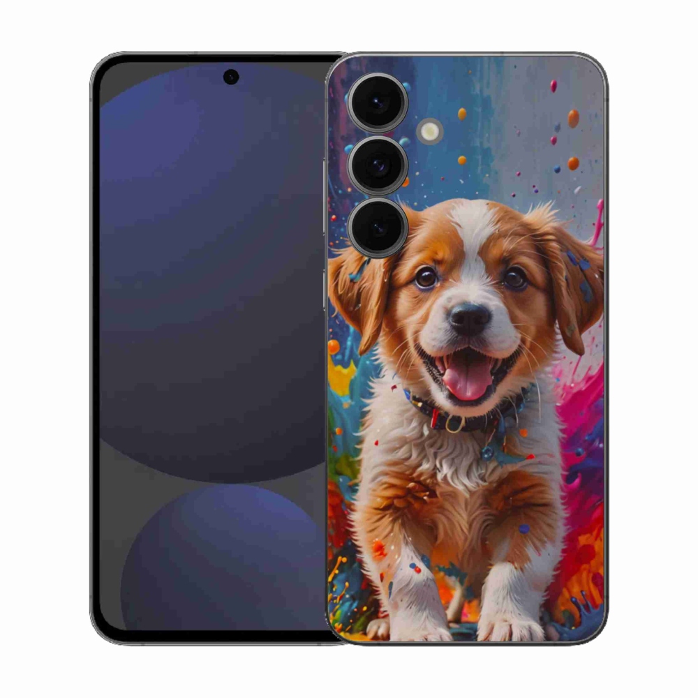 Gél borítás mmCase Samsung Galaxy S25 FE - aranyos kiskutya 3