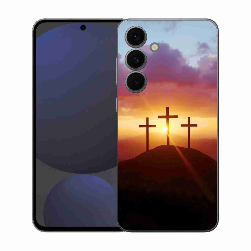 Zselés borítás mmCase Samsung Galaxy S25 FE készülékhez - három kereszt