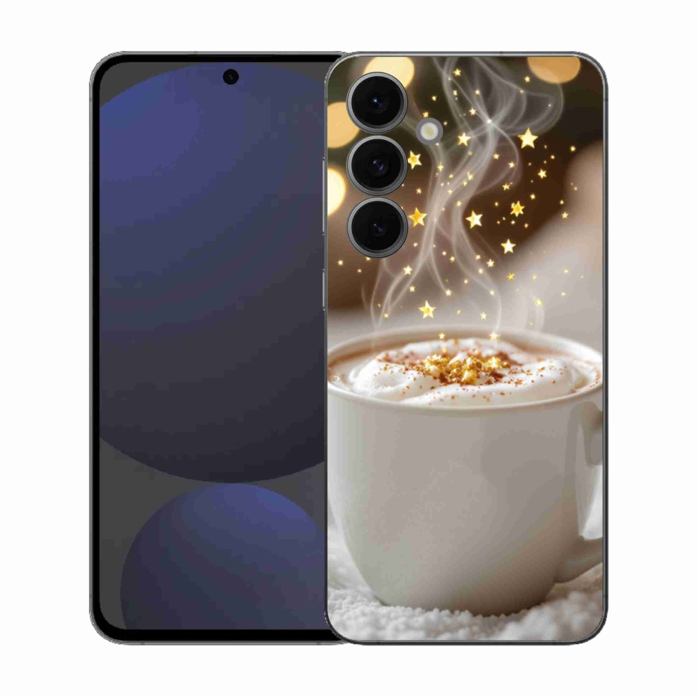 Gél borítás mmCase Samsung Galaxy S25 FE készülékhez - Karácsonyi forró ital