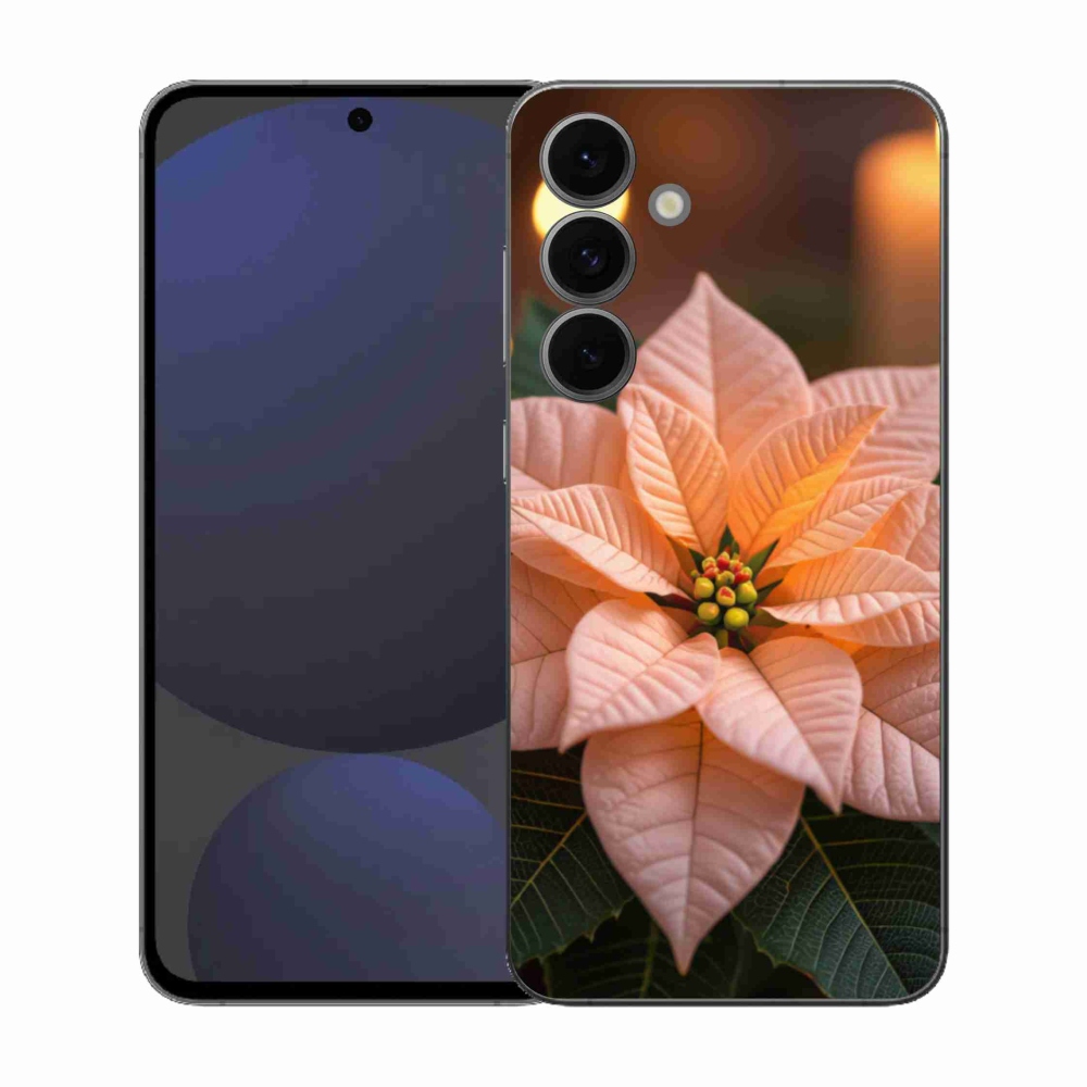 Zselés borítás mmCase Samsung Galaxy S25 FE - mikulásvirág