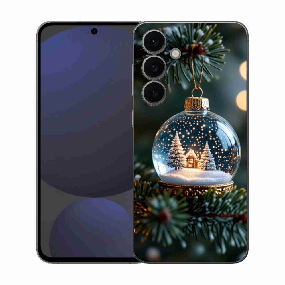 Gél borítás mmCase Samsung Galaxy S25 FE - Karácsonyi gömbök 2