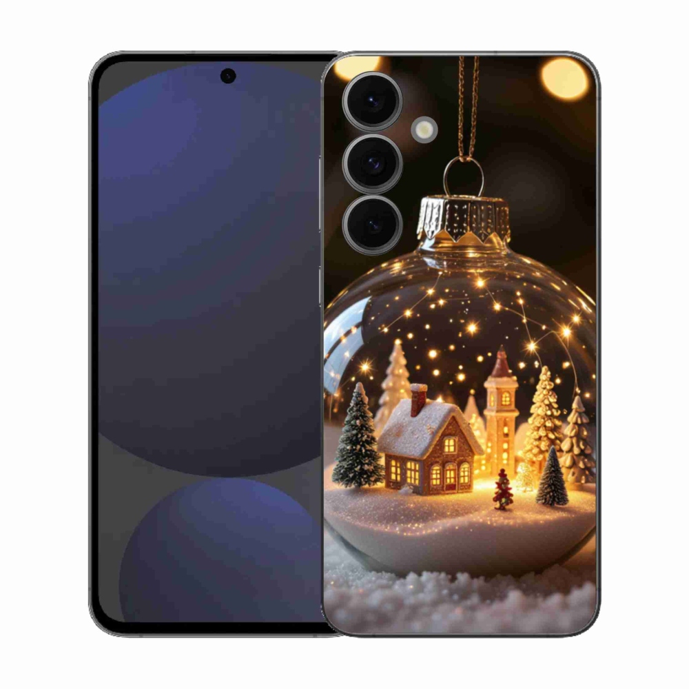 Gél borító mmCase Samsung Galaxy S25 FE - Karácsonyi gömbök 3