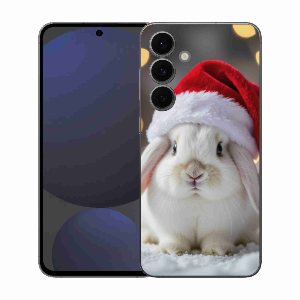 Gél borítás mmCase Samsung Galaxy S25 FE - Karácsonyi nyúl