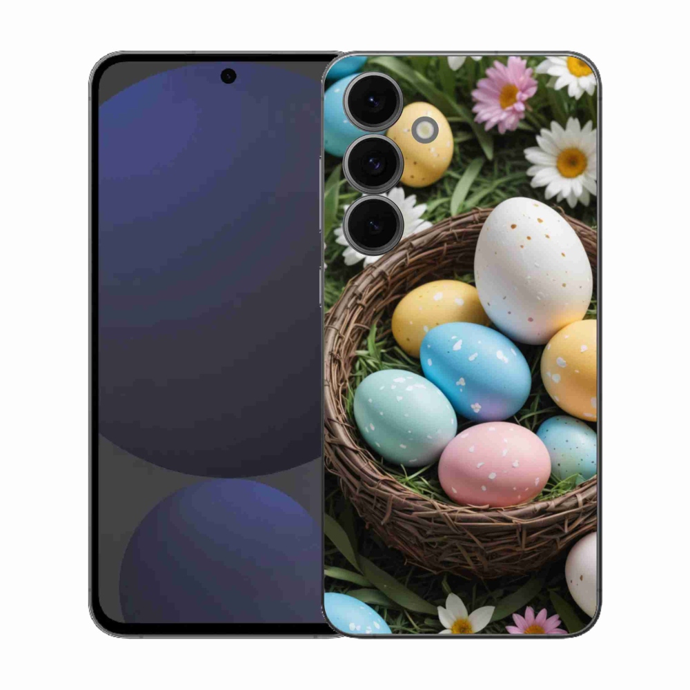 Zselés borítás mmCase Samsung Galaxy S25 FE - Húsvéti tojások 2