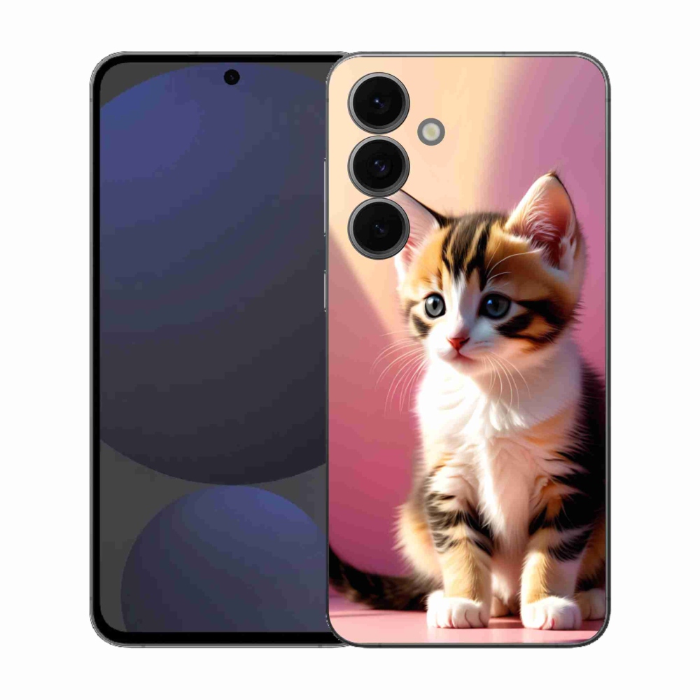 Gél borítás mmCase Samsung Galaxy S25 FE - kíváncsi cica 2